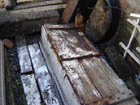 An old wooden rifle box
